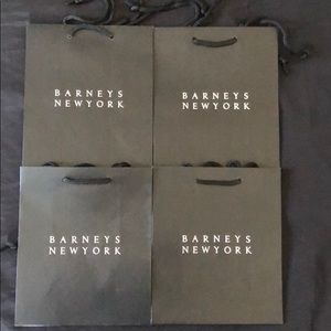 4x Authentic Barneys New York Regular Bags W/ Rope